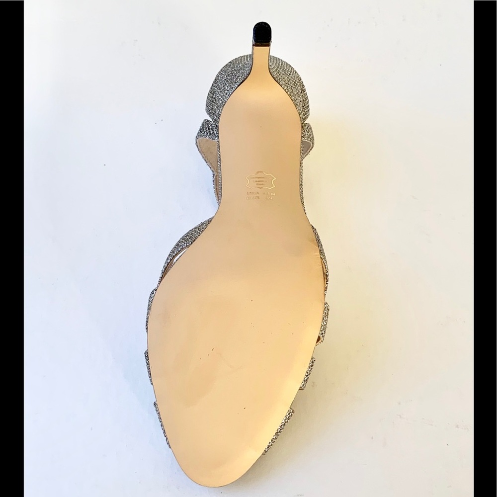 Nina Sparkle Formal Bridal Metallic Glitter Stiletto Cocktails Heels Size 8.5 - Picture 5 of 5